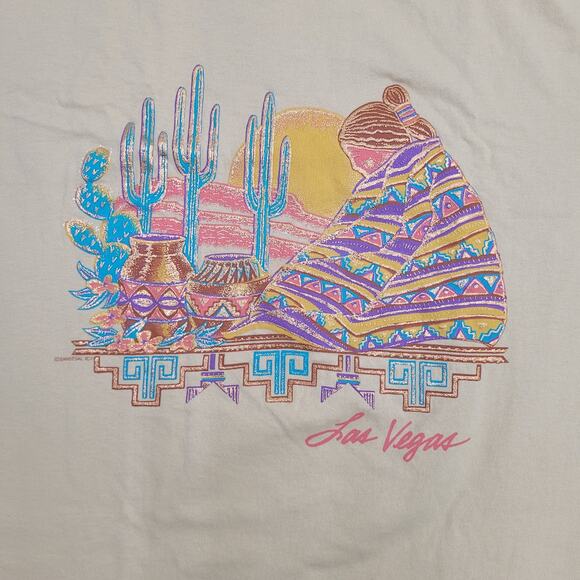 Vintage 1993 Sansegal Shirt Large 22x27 Las-Vegas USA - Picture 12 of 13